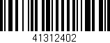 Código de barras (EAN, GTIN, SKU, ISBN): '41312402'