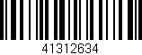 Código de barras (EAN, GTIN, SKU, ISBN): '41312634'