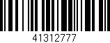 Código de barras (EAN, GTIN, SKU, ISBN): '41312777'