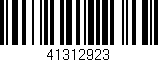 Código de barras (EAN, GTIN, SKU, ISBN): '41312923'