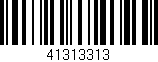 Código de barras (EAN, GTIN, SKU, ISBN): '41313313'