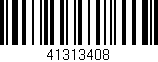 Código de barras (EAN, GTIN, SKU, ISBN): '41313408'