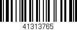 Código de barras (EAN, GTIN, SKU, ISBN): '41313765'