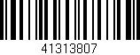 Código de barras (EAN, GTIN, SKU, ISBN): '41313807'