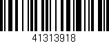 Código de barras (EAN, GTIN, SKU, ISBN): '41313918'