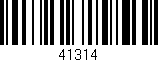 Código de barras (EAN, GTIN, SKU, ISBN): '41314'