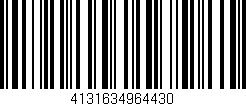 Código de barras (EAN, GTIN, SKU, ISBN): '4131634964430'