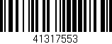 Código de barras (EAN, GTIN, SKU, ISBN): '41317553'