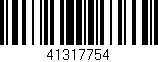 Código de barras (EAN, GTIN, SKU, ISBN): '41317754'