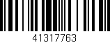Código de barras (EAN, GTIN, SKU, ISBN): '41317763'