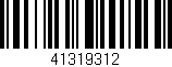 Código de barras (EAN, GTIN, SKU, ISBN): '41319312'