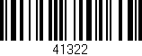 Código de barras (EAN, GTIN, SKU, ISBN): '41322'