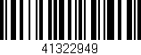 Código de barras (EAN, GTIN, SKU, ISBN): '41322949'