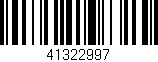 Código de barras (EAN, GTIN, SKU, ISBN): '41322997'