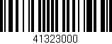 Código de barras (EAN, GTIN, SKU, ISBN): '41323000'