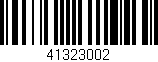 Código de barras (EAN, GTIN, SKU, ISBN): '41323002'