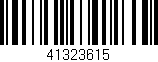 Código de barras (EAN, GTIN, SKU, ISBN): '41323615'
