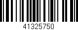 Código de barras (EAN, GTIN, SKU, ISBN): '41325750'