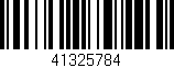 Código de barras (EAN, GTIN, SKU, ISBN): '41325784'