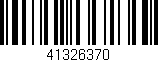 Código de barras (EAN, GTIN, SKU, ISBN): '41326370'