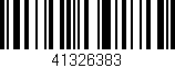 Código de barras (EAN, GTIN, SKU, ISBN): '41326383'