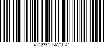 Código de barras (EAN, GTIN, SKU, ISBN): '4132751/MARI_41'