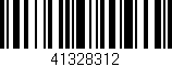 Código de barras (EAN, GTIN, SKU, ISBN): '41328312'