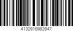 Código de barras (EAN, GTIN, SKU, ISBN): '4132916962847'