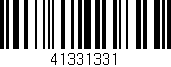 Código de barras (EAN, GTIN, SKU, ISBN): '41331331'