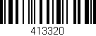 Código de barras (EAN, GTIN, SKU, ISBN): '413320'
