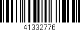 Código de barras (EAN, GTIN, SKU, ISBN): '41332776'