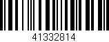 Código de barras (EAN, GTIN, SKU, ISBN): '41332814'