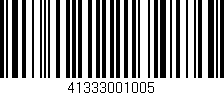Código de barras (EAN, GTIN, SKU, ISBN): '41333001005'