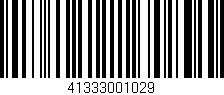 Código de barras (EAN, GTIN, SKU, ISBN): '41333001029'