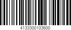 Código de barras (EAN, GTIN, SKU, ISBN): '4133300103600'