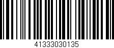 Código de barras (EAN, GTIN, SKU, ISBN): '41333030135'