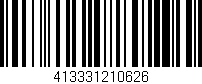 Código de barras (EAN, GTIN, SKU, ISBN): '413331210626'