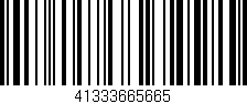 Código de barras (EAN, GTIN, SKU, ISBN): '41333665665'