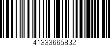 Código de barras (EAN, GTIN, SKU, ISBN): '41333665832'