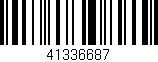 Código de barras (EAN, GTIN, SKU, ISBN): '41336687'