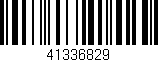 Código de barras (EAN, GTIN, SKU, ISBN): '41336829'