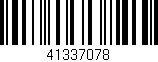 Código de barras (EAN, GTIN, SKU, ISBN): '41337078'