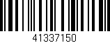 Código de barras (EAN, GTIN, SKU, ISBN): '41337150'
