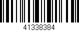 Código de barras (EAN, GTIN, SKU, ISBN): '41338384'