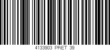 Código de barras (EAN, GTIN, SKU, ISBN): '4133903/PRET_39'