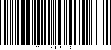 Código de barras (EAN, GTIN, SKU, ISBN): '4133906/PRET_39'