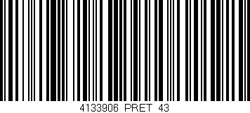 Código de barras (EAN, GTIN, SKU, ISBN): '4133906/PRET_43'