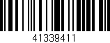 Código de barras (EAN, GTIN, SKU, ISBN): '41339411'