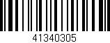 Código de barras (EAN, GTIN, SKU, ISBN): '41340305'