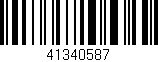Código de barras (EAN, GTIN, SKU, ISBN): '41340587'